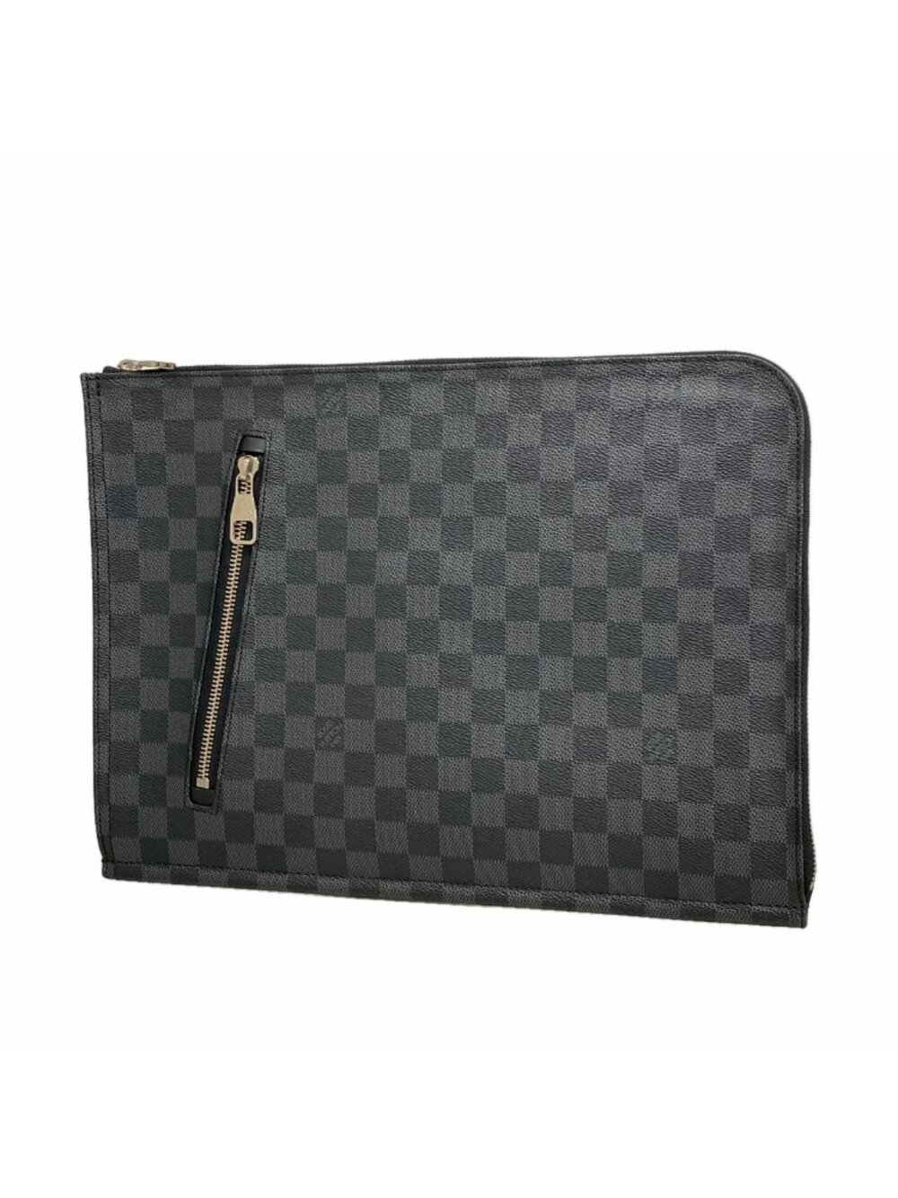 Louis Vuitton Clutch Damier Graphite Poche Document Black Gray